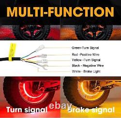 17.5 IP68 Remote & Bluetooth APP RGB Color Changing LED Trucks Wheel Rim Lights