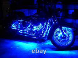 18 Color Change Led Hayabusa Motorcycle 12pc Led Neon Strip Light Kit