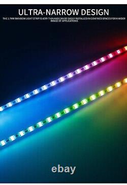 2.7mm WS2812B RGBIC LED Strip Light Ultra-Narrow Individually Addressable 5V 12V