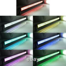 20 Led Light Bar Combo Bluetooth RGB Halo Color Changing Chasing & Free Wiring