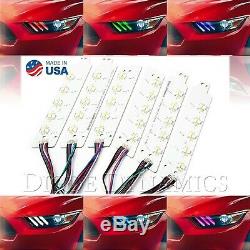 2015-2017 Ford Mustang RGBW LED Multi-Color Changing Headlight Accent DRL Set