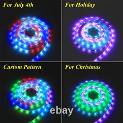 20FT 50FT 80FT 120FT 200FT Chasing Effect Pixels Addressable LED Strip Light 12V