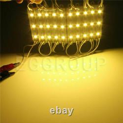 20Pcs 3 LED 5050 SMD Module Light Store Window Sign Lamp Warm Light+Remote+Power
