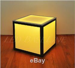 21 Led Cube End Table Color Changing Modern