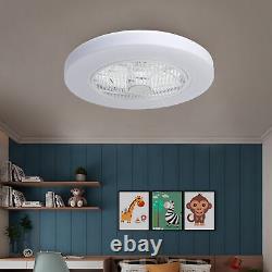 22.5 Ceiling Fan LED Light Bluetooth Speaker Chandelier Remote 3 Color Change
