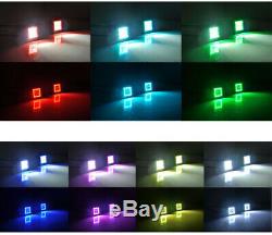 22 Off road LED Light Bar + 2x 3 Fog with RGB Halo Multi Color Change Chasing