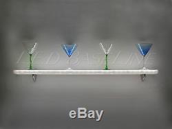 24 Floating Wall Shelf Display with Color Changing L. E. D. Lights