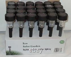 24 Outdoor Solar Garden Changing Color Led Light Lamp Black Color Large OD 62mm