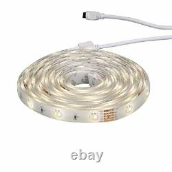24ft LED White 3500 Lumen White Color Changing Flexible Tape Light Plug-in