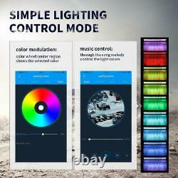 24inch 280W RGB Led Light Bar Multi Color 16Colors Bluetooth Change Disco 22 20