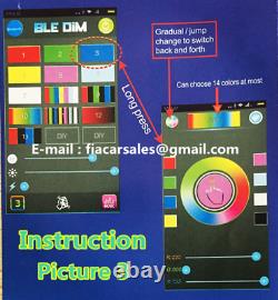 2PCS 4FT RGB Color Changing LED Whip Lights + 4PCS RGB Rock Lights Sync Kit