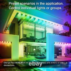 300FT Permanent Outdoor Lights, RGB Eaves Lights with App Control Remote, DIY S