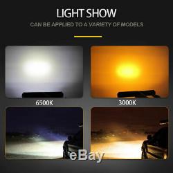 32INCH 1968W CURVED LED Fog Light Bar Amber/White Dual Color Change Offroad SUV