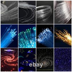 32W RGB Twinkle LED Fiber Optic Star Ceiling Light Kit Cable 1000pcs 0.75mm 5m