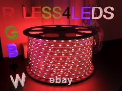 330ft / 100m Holiday Lights 110V 120V RGB +W Waterproofed LED Strip Light only