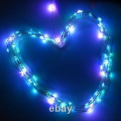 33FT 4 packs Fairy String Lights 20 colors with remote & Bluetooth Garden Party