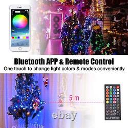 33FT 4 packs Fairy String Lights 20 colors with remote & Bluetooth Garden Party