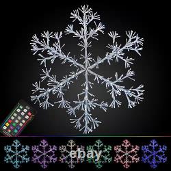 36 In. Holidynamics Christmas Dynamic RGB Color Changing Sparkler Snowflake