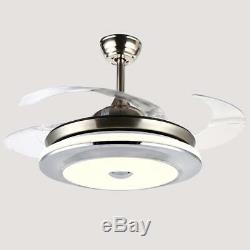 36 Invisible Ceiling Fan Light Dining Room Chandelier LED Pendant Lamp Fixtures