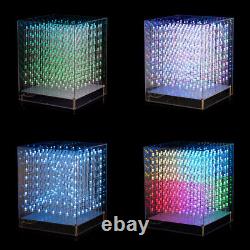 3D 8x8x8 Multi-color Led Cube Light Music Spectrum Animated Light Display Game