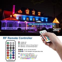 4 Pack 25W RGB LED Wall Washer Light Color Changing Strip Waterproof + RF Remote