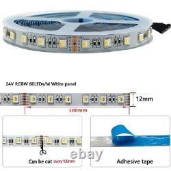 4 in 1 RGBW RGBWW LED Strip Lighting 5050 LED Strip 12mm 12V 24V LED Tape Light