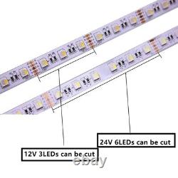 4 in 1 RGBW RGBWW LED Strip Lighting 5050 LED Strip 12mm 12V 24V LED Tape Light