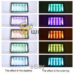 400W RGB LED Flood Light Lamp Black Shell 16 Colors Change 4 Modes with Remote