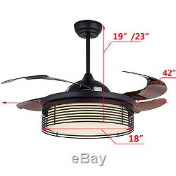 42 Ceiling Fan with LED Light and Remote Control Color Temperature Adjustable