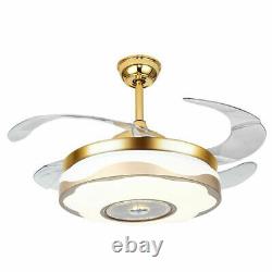 42 Invisible Ceiling Fan Light+Remote Control+Light Color Temperature Changing