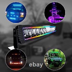 42 LED LIGHT BAR COMBO RGB Color Changing Chasing Strobe Remote Control