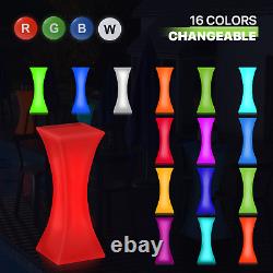 43 H Pub Bar Table Club 16 Colors Changing LED Light Up Table withRemote Control
