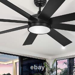 48 / 52'' / 60'' Ceiling Fan LED Light with Remote Control & 3 Color Changing