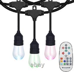 48FT LED Color Changing String Light with Remote Control, Linkable Water Resista