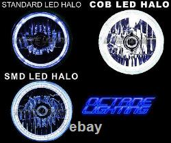 5-3/4 RF RGB SMD Multi-Color Change Halo Angel Eye Shift H4 LED Headlights Pair