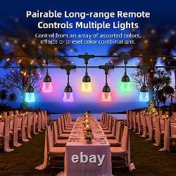 5 Pack 33ft LED Smart Wifi LED Outdoor Strings Light Dimmable AC RGB LOT (5)