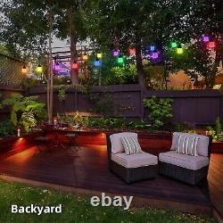 5 Pack 33ft LED Smart Wifi LED Outdoor Strings Light Dimmable AC RGB LOT (5)