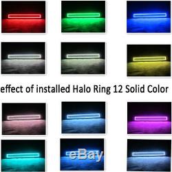50 LED Light bar + 4x 3'' Pods with Remote RGB Halo Multi Color Change Chasing