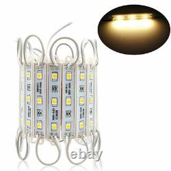 5050 3 LED SMD Module Strip Light Warm White Advertising Decor Lamp Waterproof