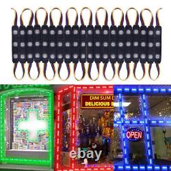5050 RGB Module Light Strip Lamp 3 LEDs Injection Black ABS Tape Sign Waterproof