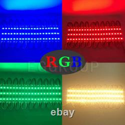 5050 SMD 3LED Module Lights 12V STORE FRONT Window Advertising Lamp+Remote+Power