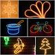 50FT 2-Sided LED NEON Light DIY Adjustable Mode Remote Home Party Decor 2 Pack