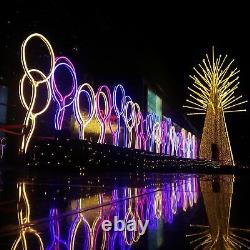 50FT 2-Sided LED NEON LightDIY Adjustable Mode Remote Home Garden Party 2 Pack