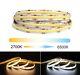 50M COB LED Strip 2700K-6500K White CCT Dimmable 24V For Home Room Light Decor