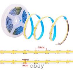 50M COB LED Strip 2700K-6500K White CCT Dimmable 24V For Home Room Light Decor