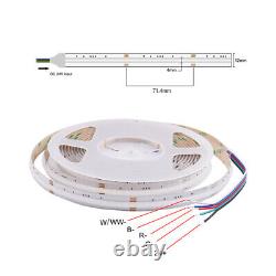 50M COB LED Strip Light DC24V RGB + White / Warm White For House Room Decoration