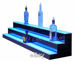 52 LIGHTED BAR Shelf Color Changing Display Glass Liquor Bottles 3 Step
