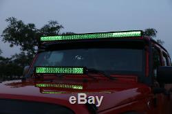52inch 1000W LED Light Bar Multi Color Changing Offroad 54 SUV Boat Driving