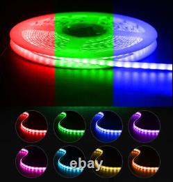 5V RGB COB LED Strip Light 5mm Flexible Dimmable FCOB LED Tape Light Colorful