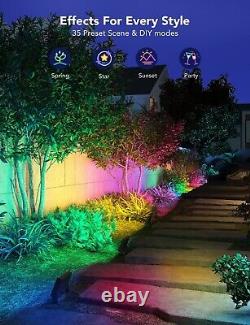 6 Pack-Govee RGBICWW LED Landscape Lighting with35 Scene Modes+4 Music Modes